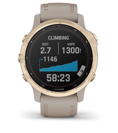 Garmin Fenix 6S Solar Srebrny z czarnym paskiem [010-02409-00] - zalety